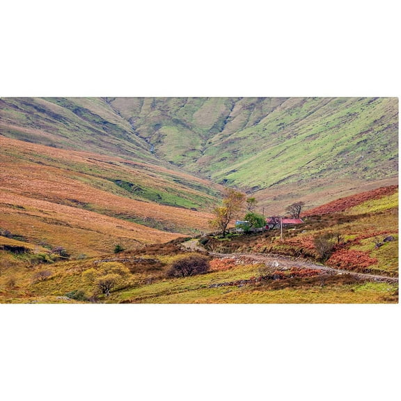 Trademark Fine Art "Ireland Autumn Cottage" Canvas Art by Pierre Leclerc
