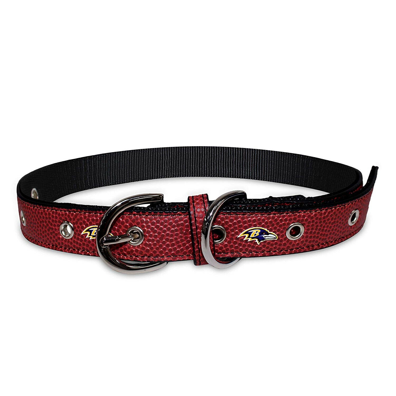 Pets First NFL Baltimore Ravens Best Dog Collar NFL Signature PRO PVC-Leather Premium - Small