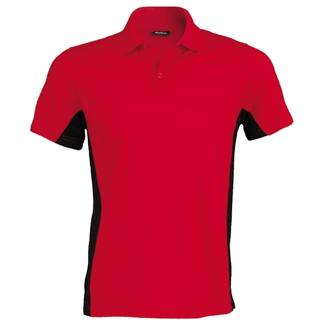 Kariban Polo à Manches Courtes pour Hommes (Dual Couleur)