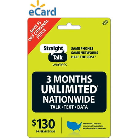 Straight Talk Direct Load $130 (Email Delivery)