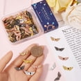 thumbnail image 2 of 1 Box 120Pcs 6 Colors Wing Heart Beads Bulk Wings Bead Metal Alloy Golden Silver Bronze Tibetan Fairy Guardian Loose Spacer Beads, 2 of 5