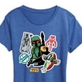 thumbnail image 3 of Star Wars - Boba Fett Stickers - Women's Short Sleeve Classic Fit Tee, 3 of 5
