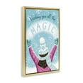 thumbnail image 4 of Stupell Industries Wishing You Magic Holiday Painting Gold Floater Framed Art Print Wall Art, 21 x 31, 4 of 10