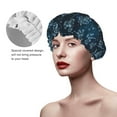 thumbnail image 2 of Kdxio Dandelions Print Shower Cap for Women,Elastic and Reusable,Double Waterproof Layers Bathing Hat, 2 of 6