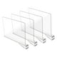 thumbnail image 4 of Separadores de estantes transparentes, organizadores de armarios transparentes para libros de ropa de dormitorio, 4/6 Uds., 4 of 9