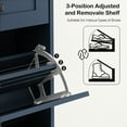 thumbnail image 4 of PieDle Shoe Storage Cabinet with 2 Flip-Down & 2 Standard Drawers, Freestanding Narrow Organizer with Adjustable Shelves, for Entryway, Hallway, Closet, Farmhouse Design, 4 of 10