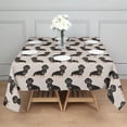 thumbnail image 3 of Cute Dachshund Square Tablecloth,Waterproof Square Table Cover,Wipeable Spillproof Washable Table Cover for Home Kitchen Party Decor 60"x60"(152x152cm), 3 of 6