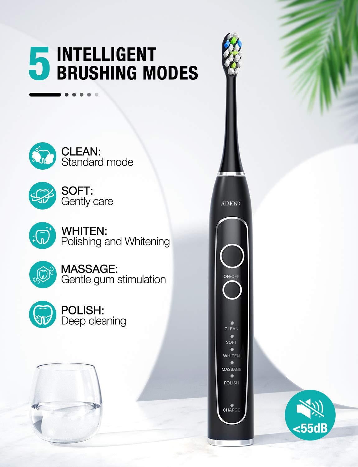 atmoko sonic power ultra whitening toothbrush