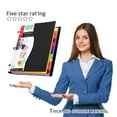 thumbnail image 5 of 1 Inch Telescoping 3 Ring Binder, Portable Flexible Binder with Telescoping Spine, Plastic Ring Binder for Home Offcie Supplies, Soft One Inch Binder, Thin Binder, Classroom Must Haves, Black, 5 of 7