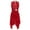 Red, variant on inhzoy Kids Girls Lyrical Dance Dress Sleeveless Cutout Ballet Leotard Dress Modern Contemporary Dancewear Pink 14