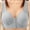 Light Blue, variant on Womens Fashion Bra Wire Free Front Closure Push Up Breathable ABC Cup Plus Size Daily Bras