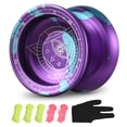 thumbnail image 1 of X4 God's Eye Competition Level YOYO Ball (Random Color of Delivery Rope) Purple Blue, 1 of 8