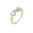 thumbnail image 4 of Imperial 1/8Ct TDW Diamond Twin Heart Ring in 10K Yellow Gold (H-I, I2), 4 of 8