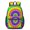 Pink and Yellow Tie Dye Pattern, variant on Red and Orange Tie Dye Pattern 17" Waterproof Oxford School Backpacks for Teens, S-Shape Padded Straps, for School, Travel, Hiking, Camping