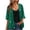 Green, variant on Women's 3/4 Sleeve Sequin Jackets Open Front Sequin Cardigan Blazer