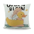 thumbnail image 2 of YINGXI Adorable Duck Pillow Case for Sofa - Cute Cushion Cover to Brighten Your Home 24x24in, 2 of 6