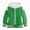 L101-Green, variant on Kids Baseball Jackets Boys and Girls Fit Varsity Jacket Hooded Button Casual Lightweight Plain Cardigan School Coat(L101-Hot Pink,1-2 Y)