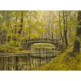 thumbnail image 2 of Adamov, Alexey 18x15 Black Ornate Wood Framed with Double Matting Museum Art Print Titled - Stone Bridge over the River, 2 of 4