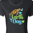 thumbnail image 4 of Inktastic Earth Day Sea Turtle and Hearts Women's T-Shirt, 4 of 5