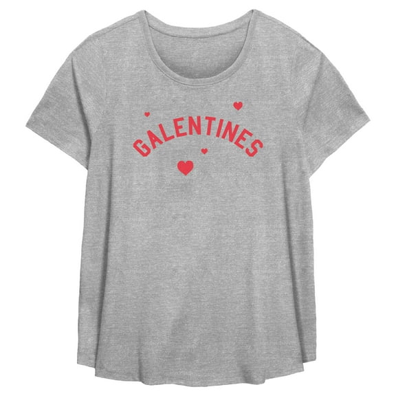 Women's Lost Gods Happy Galentines  Graphic T-Shirt