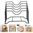thumbnail image 2 of CIMAXIC 1Pc Kitchen Pot Cover Rack Storage Shelf Cutting Board Rack Kitchenware (Black),9.84"X8.27"X6.5", 2 of 4