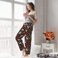 thumbnail image 5 of Salouo Red Rose Skull Print Women's Pajama Pants Casual Loose Sweatpants PJs Flowy Pants Drawstring Palazzo for Women Wide Leg Pants Lounge Pajama -Medium, 5 of 8