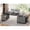Grey, variant on SEDETA 77.1" Executive Large Electric Standing Desk, Height Adjustable Sit Stand Desk with 2 Drawers, Storage Cabinet & Charging Port for Home Office, Brown