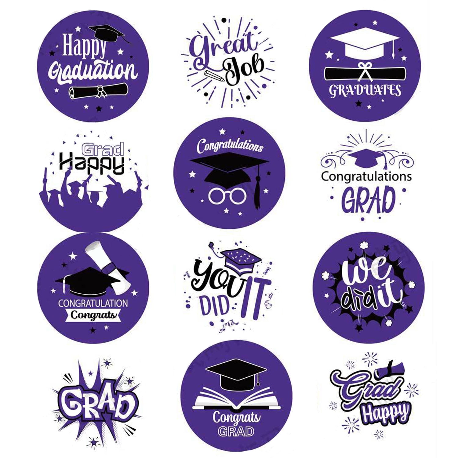 Graduation 2023 Party Favor Stickers, Labels Graduation Party Supplies ...