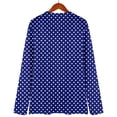 thumbnail image 6 of Holzkary 3/4 Sleeve T Shirts for Women Fashion Printed T Shirt Casual V Neck Three Quarter Sleeve Top Summer Tops Fall Fashion Blouses Beach Vacation Clothes Spring Tunic 2025 Trendy Blue 4Xl, 6 of 9