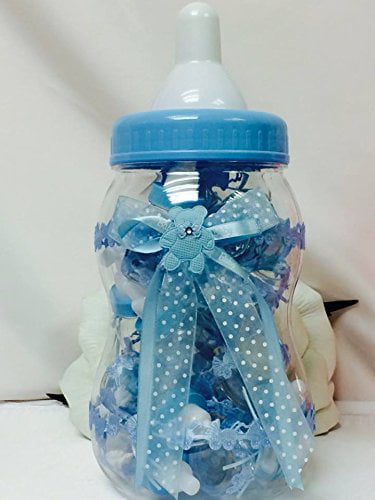 baby shower bottle centerpieces