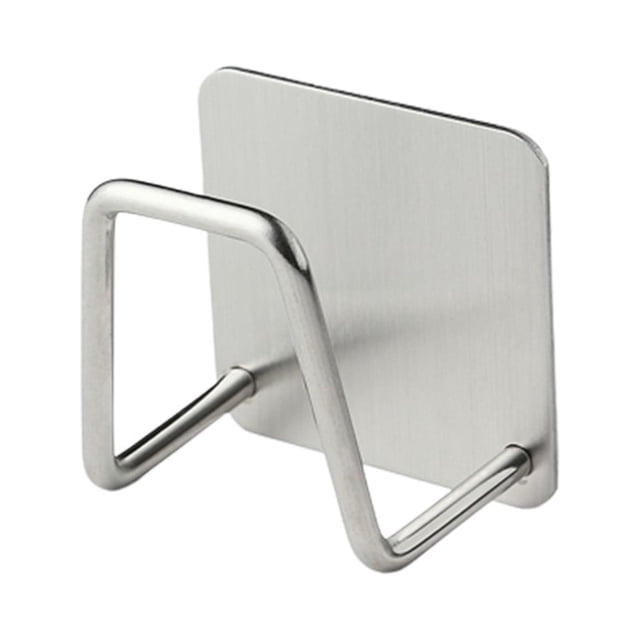Soporte autoadhesivo para esponjas de cocina | Escurridor de acero inoxidable 304 para esponjas y paños de cocina | Organizador de pared para fregadero y almacenamiento de accesorios