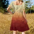thumbnail image 4 of Robe Sans Manches Dégradé Rouge Pixels pour Femmes Robe d'Été Soirée Élégante Luxe Célébrité, 4 of 5