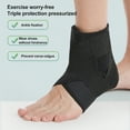 thumbnail image 3 of Naierhg 1Pc High-Elastic Ankle Wrap Ankle Brace Support with Fastener Tape Soft Breathable Adjustable Compression Ankle Sleeve, 3 of 7