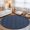 Blue, Indigo, Navy, Slate, variant on Round Rugs 3Ft, Indigo Blue Round Area Rug Washable Indoor Throw Carpet, Farmhouse Vintage Blue Solid Color Small Non Slip Circle Rug for Bedroom Living Room Home Decor Aesthetic