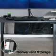 thumbnail image 4 of VIVO Black Clamp-on 48" Privacy & Cable Management Sleeve Panel Kit for Desk, 4 of 9