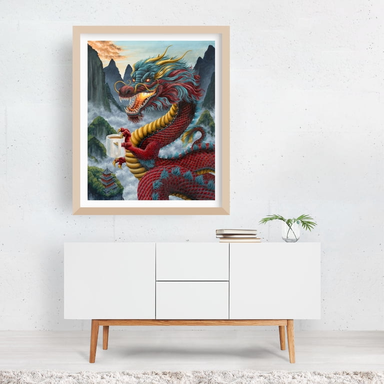 Zhulong Coffee - China Painting Fantasy Surrealism Mountain Humor