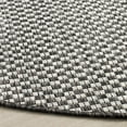 thumbnail image 4 of SAFAVIEH Courtyard Blair Checkered Indoor/Outdoor Area Rug, Black/Light Grey, 9' x 9' Round, 4 of 6