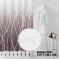 thumbnail image 2 of Burgundy Striped Polyester Shower Curtain for Bathroom with Hooks, Shower Curtains for Bathroom, Waterproof Bath Accessories Hotel Style - Machine Washable 72 x 72, 2 of 6