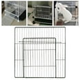 thumbnail image 4 of Langgg Pet Playpen Door Cage Metal Wire Indoor Fence Rabbit Puppy Expandable Panel Dense Black Grid, 4 of 9