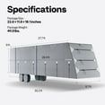 thumbnail image 5 of SPECSTAR Travel Trailer RV Cover 27-30ft, Top 300D Oxford RV Cover with PU Coating, 5-Layer Fabric with Built-in Waterproof Membrane on The Sides, 5 of 8