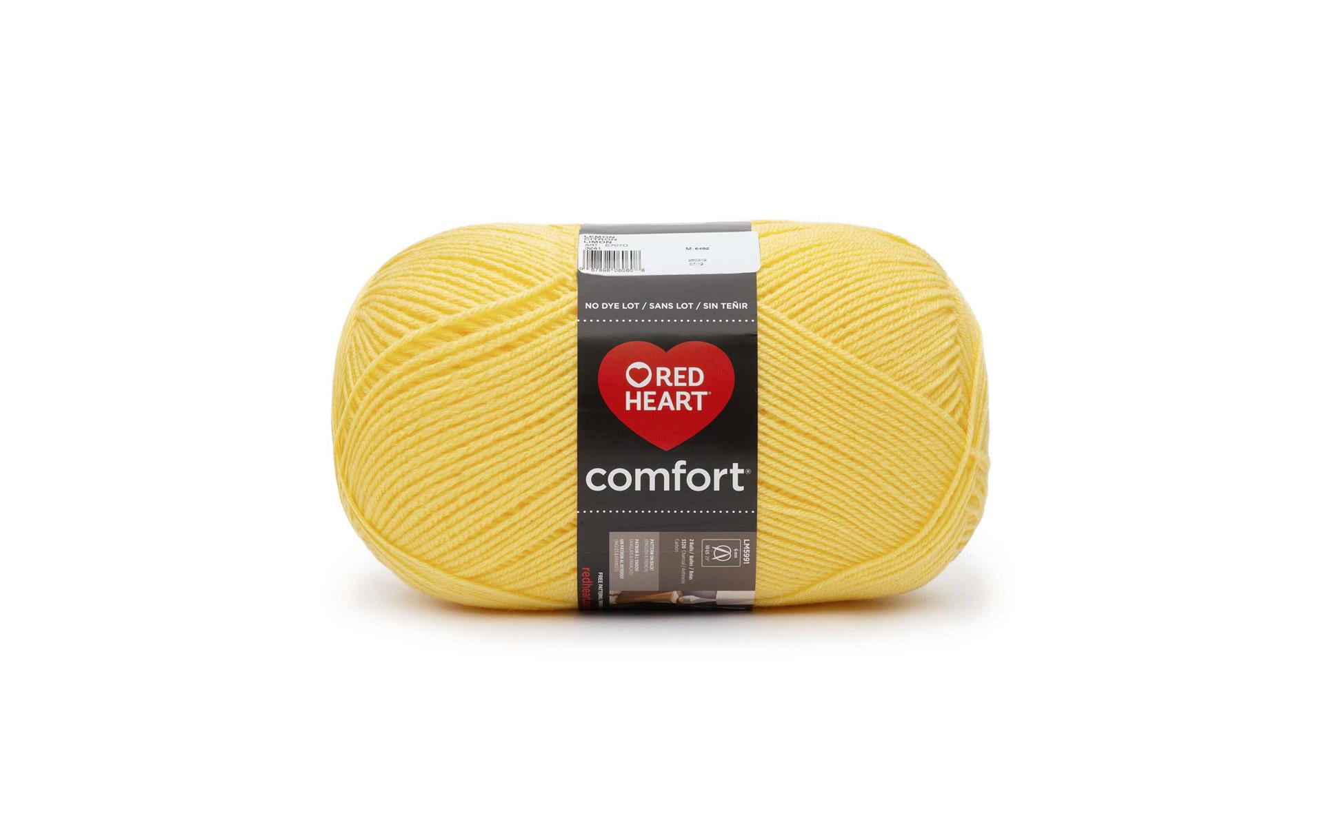 Red Heart® Comfort® Yarn, Solid, Acrylic #4 Medium, 16oz/454g, 867 Yards, Versatile yarn large ball size