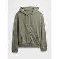 thumbnail image 3 of Sudadera con capucha GAP Vintage Soft con cierre completo, gris piloto, talla XL, 3 of 3