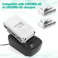 2 Packs 24V 3000mAh Replace Battery for Snow Joe+Sun Joe 24V Lithium