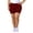 Wine, variant on Stamzod Bermuda Shorts for Women High Waisted Ribbed Yoga Shorts Athletic Workout Gym Plus Size Shorts Light Blue B XL