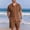 #013-Brown, variant on Mens Two Piece Jogger Set Mens Knitted Lapel Short Sleeve Cardigan Top with Drawstring Elastic Waist Shorts Summer Set Gift