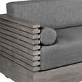 thumbnail image 4 of Relic Outdoor Patio Chair in Weathered Eucalyptus Wood with Taupe Cushions, 4 of 14