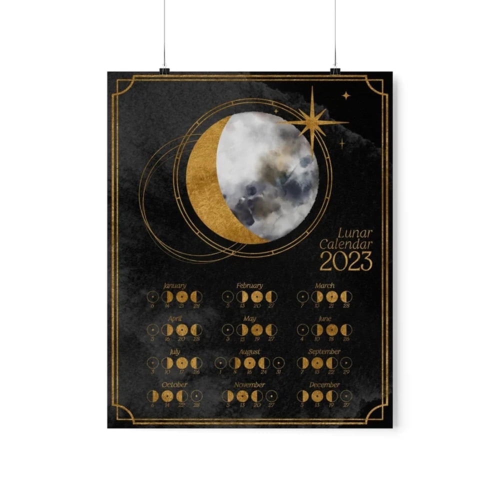 Lego lunar new year 2023: beide sets offiziell vorgestellt Moon Phase Lunar Calendar 2023 Astrology Decoration and Celestial