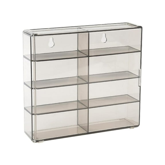 1:64 Acrylic Display Box For 8 Wheels Car Model Toy Door Rack Cabinet Q6Q6