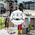 thumbnail image 6 of Yescom 16.5" Pressure Washer Surface Cleaner with 4 Wheels Stainless Steel for Concrete Patio Driveway Daily Washing,4000 PSI, 6 of 9