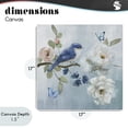 thumbnail image 4 of Stupell Industries Shabby Chic Blue Bird Tranquility Canvas Art, 17 x 17, by Nan, 4 of 8